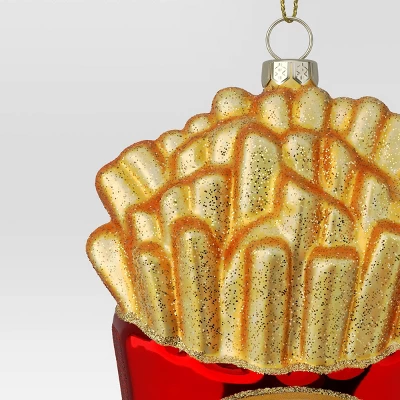 5.15" Christmas Glass French Fries Ornament - Wondershop™ 4 5.15" Christmas Glass French Fries Ornament - Wondershop™ - Image 2