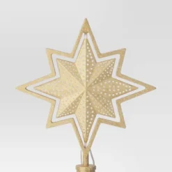 Christmas Lit Auto Rotating Star 8 Point Gold Tree Topper - Wondershop™ 7 Christmas Lit Auto Rotating Star 8 Point Gold Tree Topper - Wondershop™ -Wondershop GUEST bfd87db7 5b2e 4192 9a46 fce35949323a