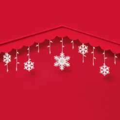 150ct Incandescent Christmas Icicle Lights With Snowflake Novelty Accent Clear Bulbs With White Wire - Wondershop™ -Wondershop GUEST c7d7834e 8470 421f 8abc 8c678eec80c3