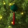 Christmas Onion Shaped Flocked Dark Green Ornament With Tassle - Wondershop™ -Wondershop GUEST c97ff919 5d74 429a be16 d6cf9c910b62
