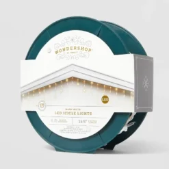 175ct LED Christmas Icicle Lights Spool Warm White With White Wire - Wondershop™ -Wondershop GUEST ceec7953 1a97 4b6a a5e1 0e765a4577d4