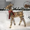 LED 37" Faux Rattan Doe Christmas Novelty Sculpture Light Warm White - Wondershop™ -Wondershop GUEST d1f0c45b 63cf 46d9 908d 2f466d7df584