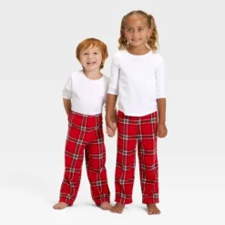 Toddler Plaid Microfleece Holiday Matching Family Pajama Pants - Wondershop™ Red -Wondershop GUEST d322fb69 857b 43ed a7fb f6c4fe963120