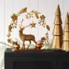 15" Battery Operated Lit Deer And Foliage Christmas Decorative Sculpture - Wondershop™ Gold -Wondershop GUEST d402d719 59a2 4764 b1e3 fcc9e1ed07cd