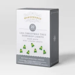 20ct LED Battery Operated Christmas Tree Dew Drop Lights Warm White With Silver Wire - Wondershop™ -Wondershop GUEST d47707fb 54fb 4130 a316 cdbd30a15910