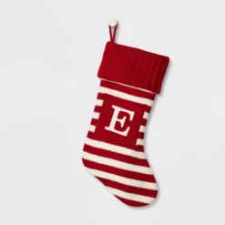 Knit Striped Monogram Christmas Stocking - Wondershop™ -Wondershop GUEST d4f9f1c3 f43d 48e9 a7b8 730804f5931d