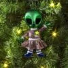 5.25" Christmas Fabric Metallic Alien Ornament - Wondershop™ 2 5.25" Christmas Fabric Metallic Alien Ornament - Wondershop™ -Wondershop GUEST d503cc81 6a3d 4a1e 8665 c56f432806a6