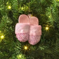 Christmas Glass Slippers Ornament Pink - Wondershop™