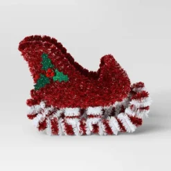 Christmas Tinsel Sleigh Red - Wondershop™ -Wondershop GUEST df524628 eac5 4287 8702 7e84c424805b