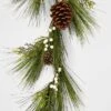 6' Unlit Artificial Pine Christmas Garland With White Berries & Pinecones Green - Wondershop™ -Wondershop GUEST e041584b 192f 4b29 943c 4a4d16e42196