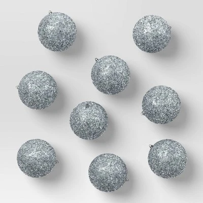 9pc Tinsel Ball Christmas Tree Ornament Set - Wondershop™ 8 9pc Tinsel Ball Christmas Tree Ornament Set - Wondershop™ - Image 6