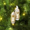 Christmas Glass Golden Shoes Ornament - Wondershop™ 2 Christmas Glass Golden Shoes Ornament - Wondershop™ -Wondershop GUEST e465aa6d bfed 4a8d 9798 aa07867f739c