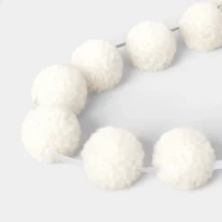 72" Christmas All White Poms Garland Ivory - Wondershop™ -Wondershop GUEST e6c95e4e 7e03 4c4a 8a4f d937f8e089fe