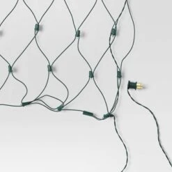 4'x6' Concave LED Christmas Net String Lights With Green Wire - Wondershop™ -Wondershop GUEST e7cce674 0a0d 4c33 9fbe e37287f581b2