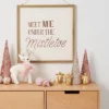 Meet Me Under The Mistletoe Hanging Sign Gold/Cream - Wondershop™ -Wondershop GUEST eb983752 746f 4198 ae5a b7b47e21ad2f
