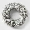 28in Pre-lit Flocked Artificial Cashmere Christmas Wreath Clear Lights - Wondershop™ -Wondershop GUEST f20d7534 a283 4718 a44e 93ae8ae53da3
