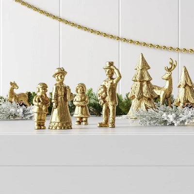 8pk Christmas Poly Animals/Trees/People Decor Set Gold - Wondershop™ 3 8pk Christmas Poly Animals/Trees/People Decor Set Gold - Wondershop™