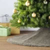 48" Faux Fur Christmas Tree Skirt Gray - Wondershop™ -Wondershop GUEST f5e4356d 6062 4a99 b795 4015fa95f2d9