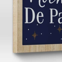 'Noche De Paz' With Metal Star And Bells Christmas Wood Wall Décor - Wondershop™: Vertical Hang 7 'Noche De Paz' With Metal Star And Bells Christmas Wood Wall Décor - Wondershop™: Vertical Hang -Wondershop GUEST f67b9620 98bf 49de 8a81 7a952ec68bbd