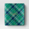 40" 125 Sq Ft Christmas Roll Wrap Green/Blue Plaid - Wondershop™ -Wondershop GUEST f8a59b85 e6df 4a99 82eb 52de3ecce612