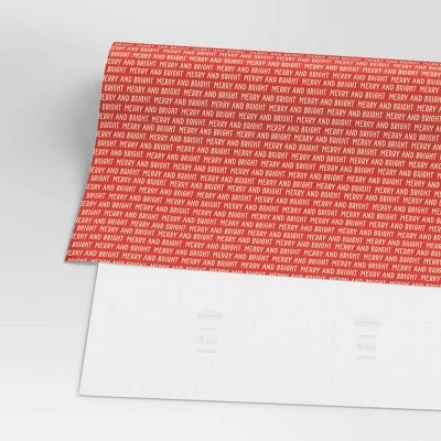 30” 20 Sq Ft Christmas Roll Wrap Merry And Bright - Wondershop™ 4 30” 20 Sq Ft Christmas Roll Wrap Merry And Bright - Wondershop™ - Image 2
